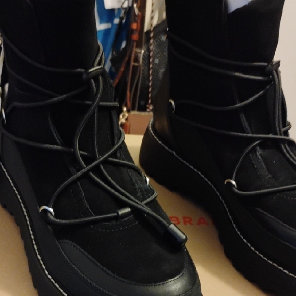 Lucky Brand Shoes - Black Lace-Up Boots